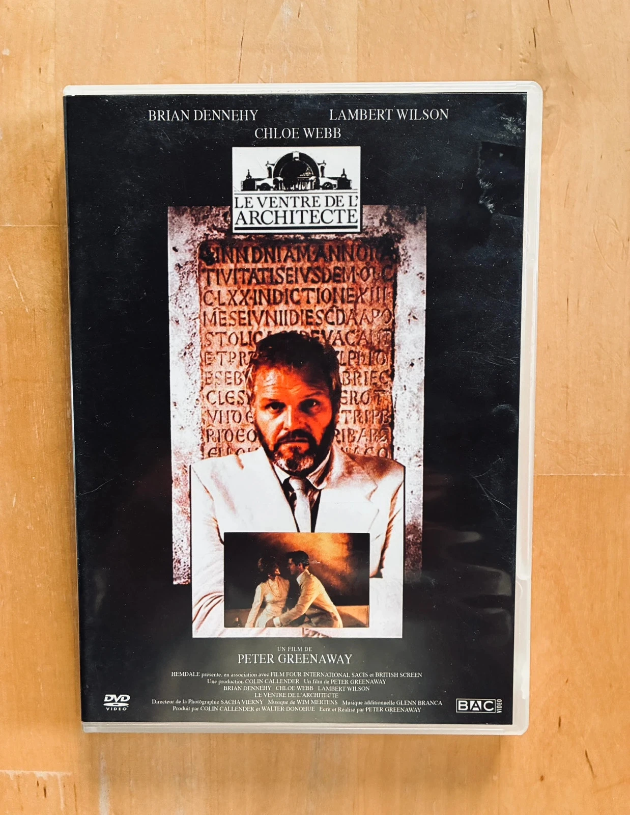 DVD Le ventre de l’architecte de Peter Greenaway.